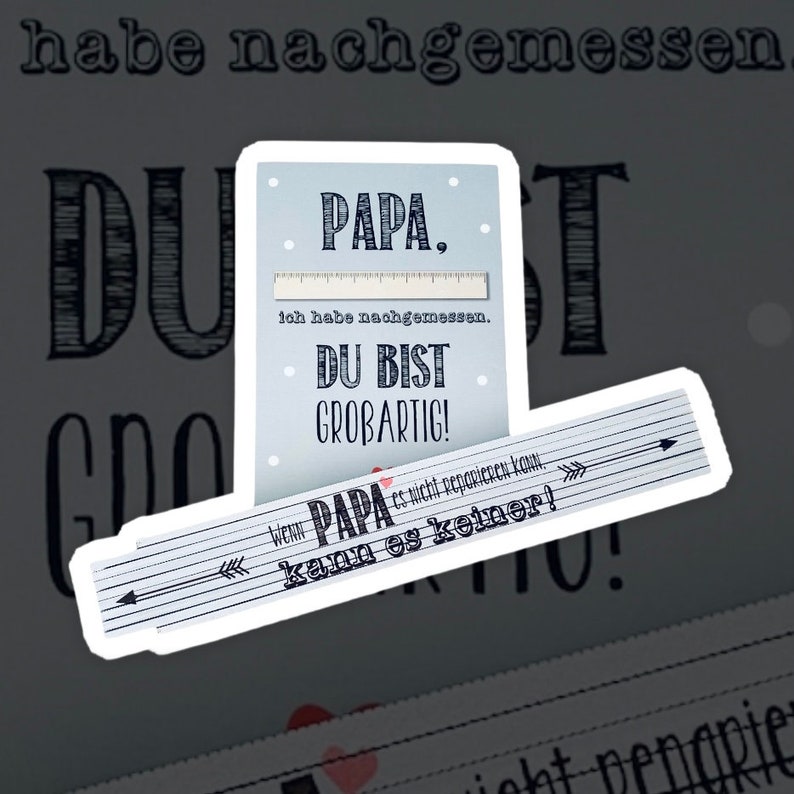 Geschenk Vater Zollstock Wenn Papa es nicht reparieren kann, kann es keiner Bild 6