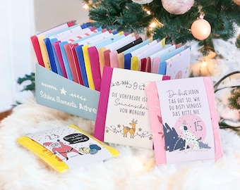 Advent calendar tea beautiful moments filled with 24 ideas for the Christmas season, DIY, printable, sayings