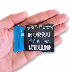 Decoration for the school enrollment party, chocolate banderoles