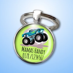 Remorque numéro d'urgence monster truck - remorque d'urgence - cadeau pour la rentrée scolaire ou l'entrée à la maternelle