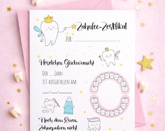 Tooth Fairy Certificate Download | Gift from the Tooth Fairy | Baby Tooth Reminder | Digital Download