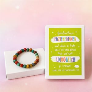 Farewell gift for a teacher | Kindergarten rainbow bracelet | Thank you for starting school | Farewell gift set for a teacher