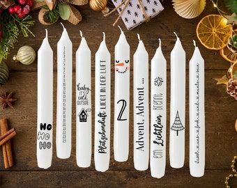 CHRISTMAS Tattoo foil Winter magic ADVENT for candles / ceramics DIN A4