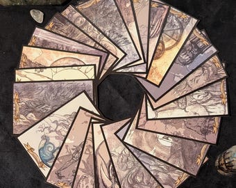 Major Arcana Tarot Cards Deck with guide pamphlet and wrap
