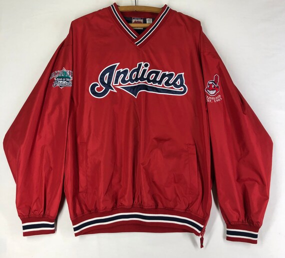 Original Vintage 1990s Cleveland Indians Script Pu