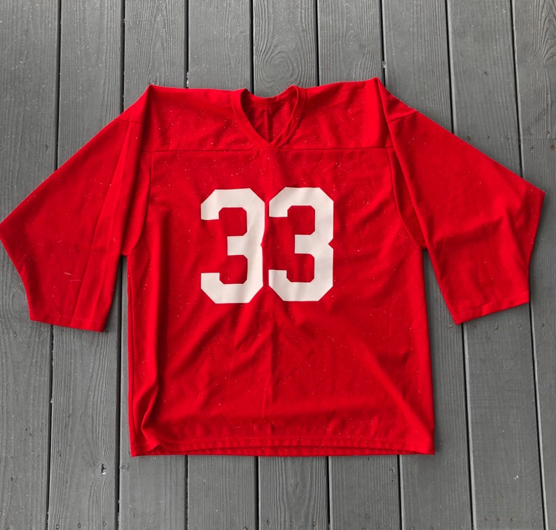 plain red hockey jersey