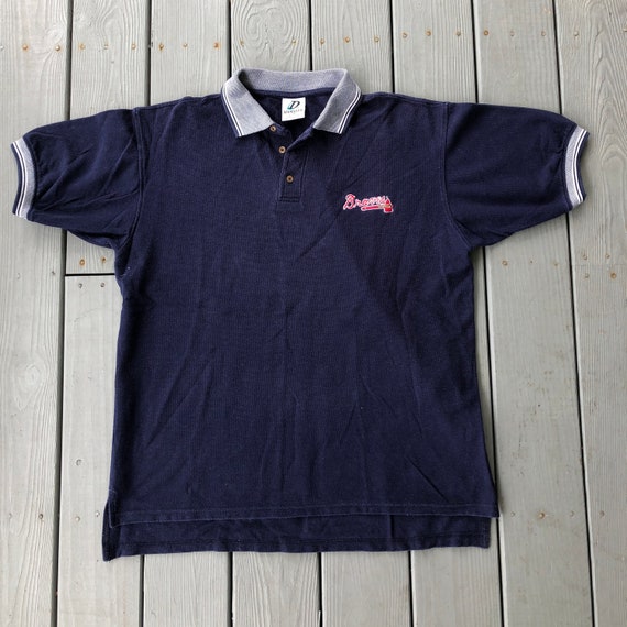 atlanta braves collared shirt