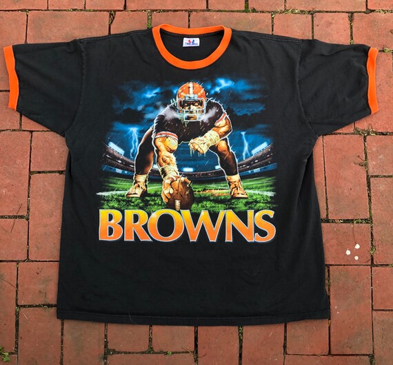 Vintage 1990s Cleveland Browns Caricature Storm ri