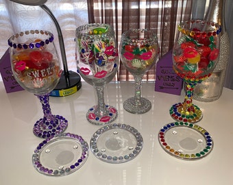 Candy wine glasses