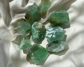 Raw Green Calcite Chunk