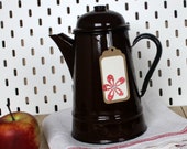 Coffee pot vintage quot Enamel quot
