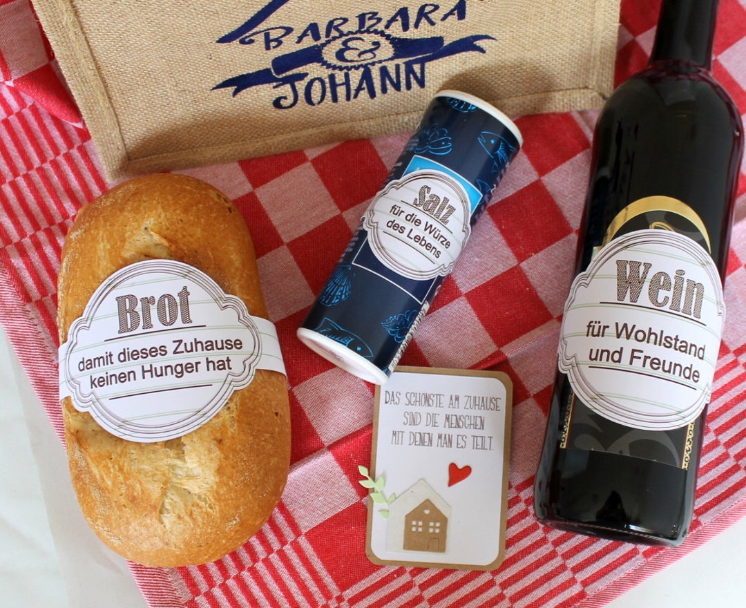 Spruch Zum Einzug Brot Salz Und Wein Banderole Einzug Brot, Salz und Wein - Etsy.de