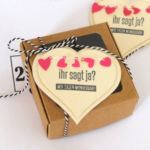 Geldgeschenk Box "Hochzeit" personalisierbar