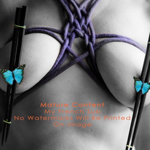 nudism bdsm Rope and Chopsticks, Sensual Erotic BDSM Fine Art Photography Full Frontal  Nude Woman, Wall Art Print Black & White and Color Nudity - Etsy
