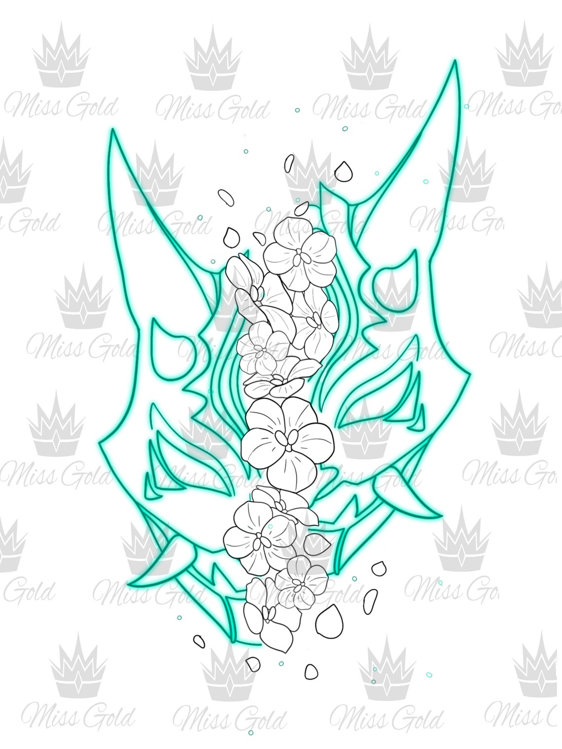 Xiao Tattoo Pass Genshin Impact Tattoo design pass Genshin Etsy