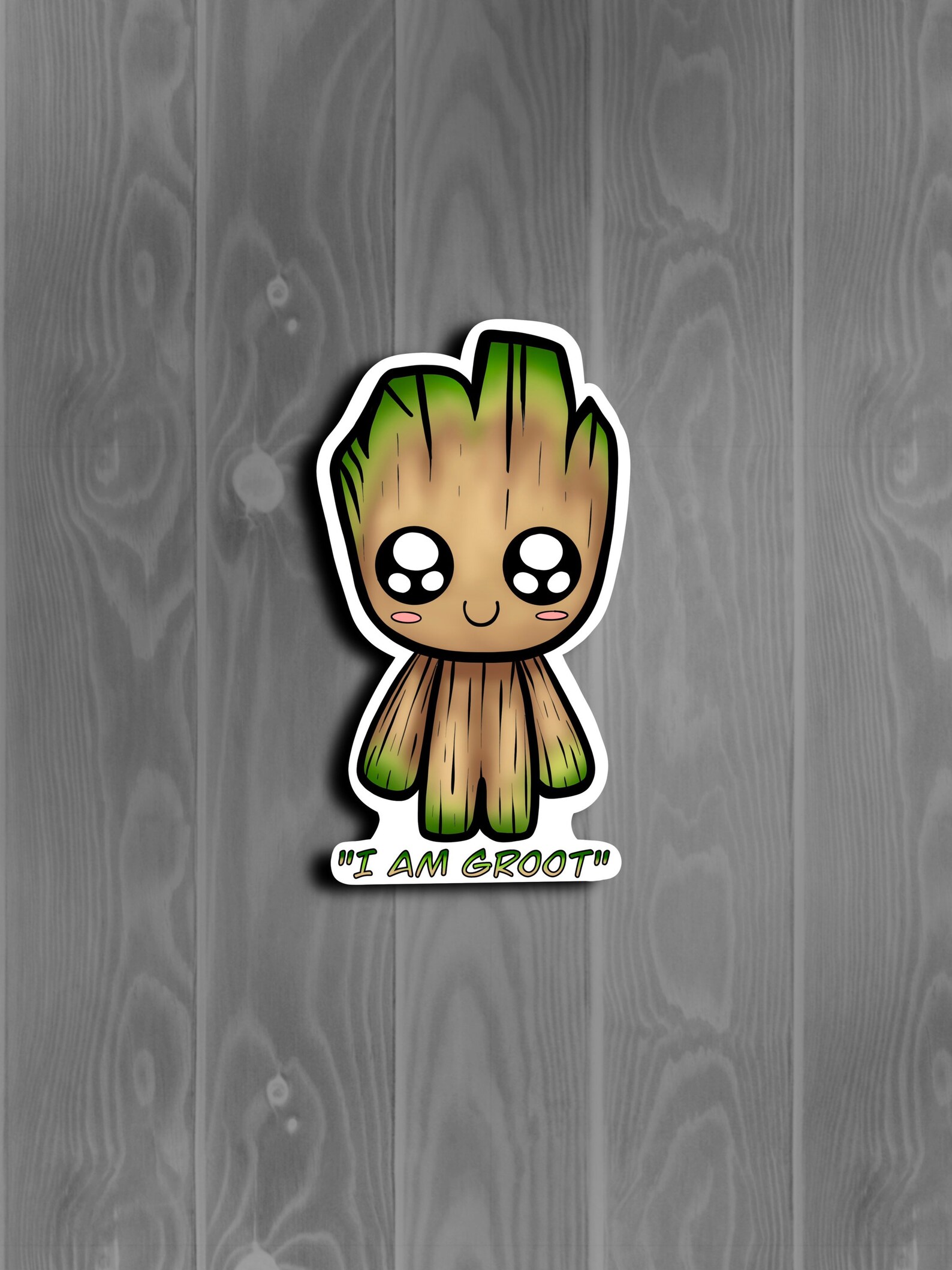 Groot Sticker I am groot cute sticker Guardians of the Etsy