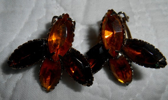 Vintage Earrings...Three Pairs...Pierced And Clip… - image 4