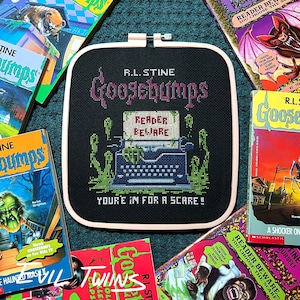 Gåshudsmönster med korsstygn - Digital PDF-nedladdning