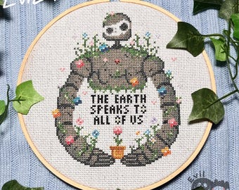 Castle In The Sky Cross Stitch Pattern - Digital PDF Download