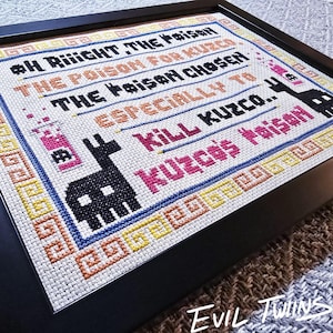 Poison Cross Stitch Pattern - Digital PDF Download