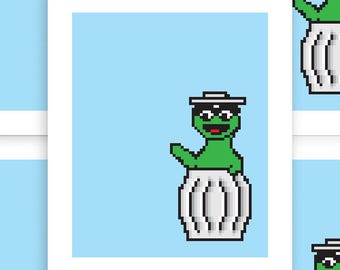 The Grouch Risograph Print