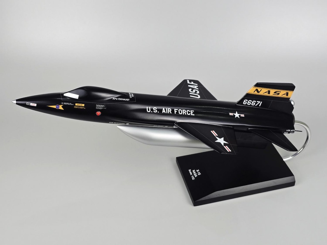 North American X-15 With Fuel Tanks Rocket Powered Test NASA USAF