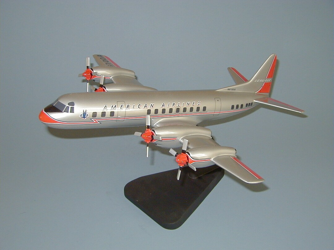 Lockheed L-188 Electra American Airlines Airplane Model Hand