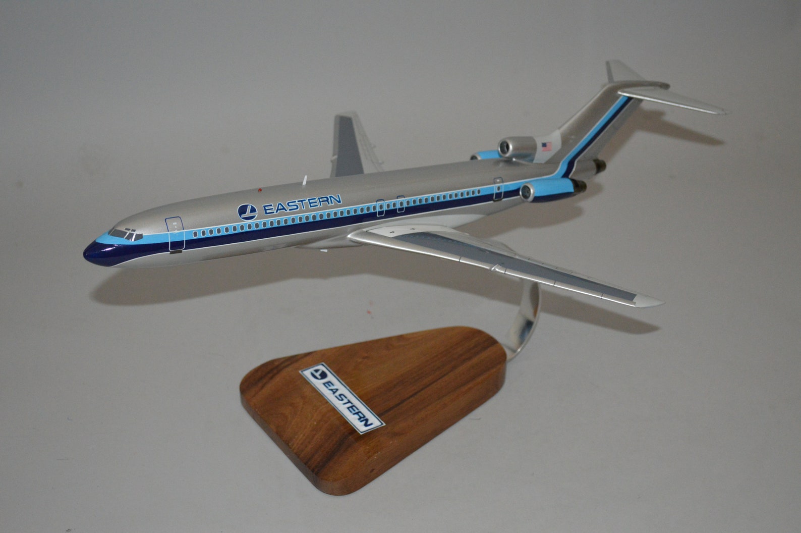 Boeing 727-200 Eastern Airlines Silver Color Scheme Plane Mahogany Wood ...