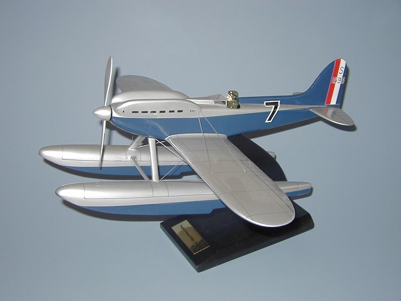 Supermarine S-6B Racing Floatplane Desktop Display Airplane Model Hand ...