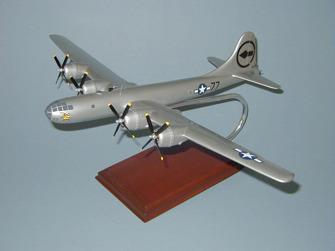 Boeing® B-29 Superfortress Bocks Car Airplane and Carved Mahogany Wood ...