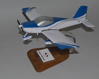 Vans RV-12is general aviation homebuilt airplane model hand carved mahogany wood replica desktop display aircraft