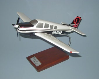 Beechcraft G36 Bonanza General Aviation aircraft hand carved mahogany wood replica desktop display airplane model