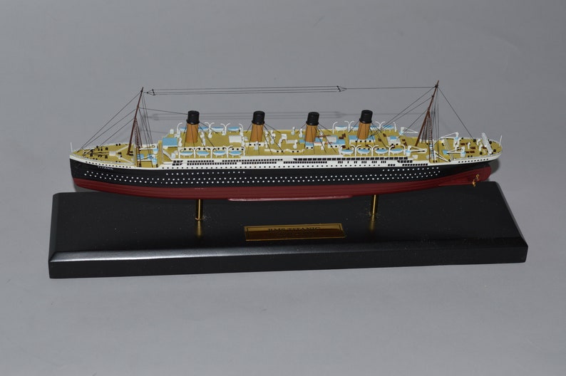 titanic-ocean-liner-miniature-1-5000-scale-model-hand-carved-etsy