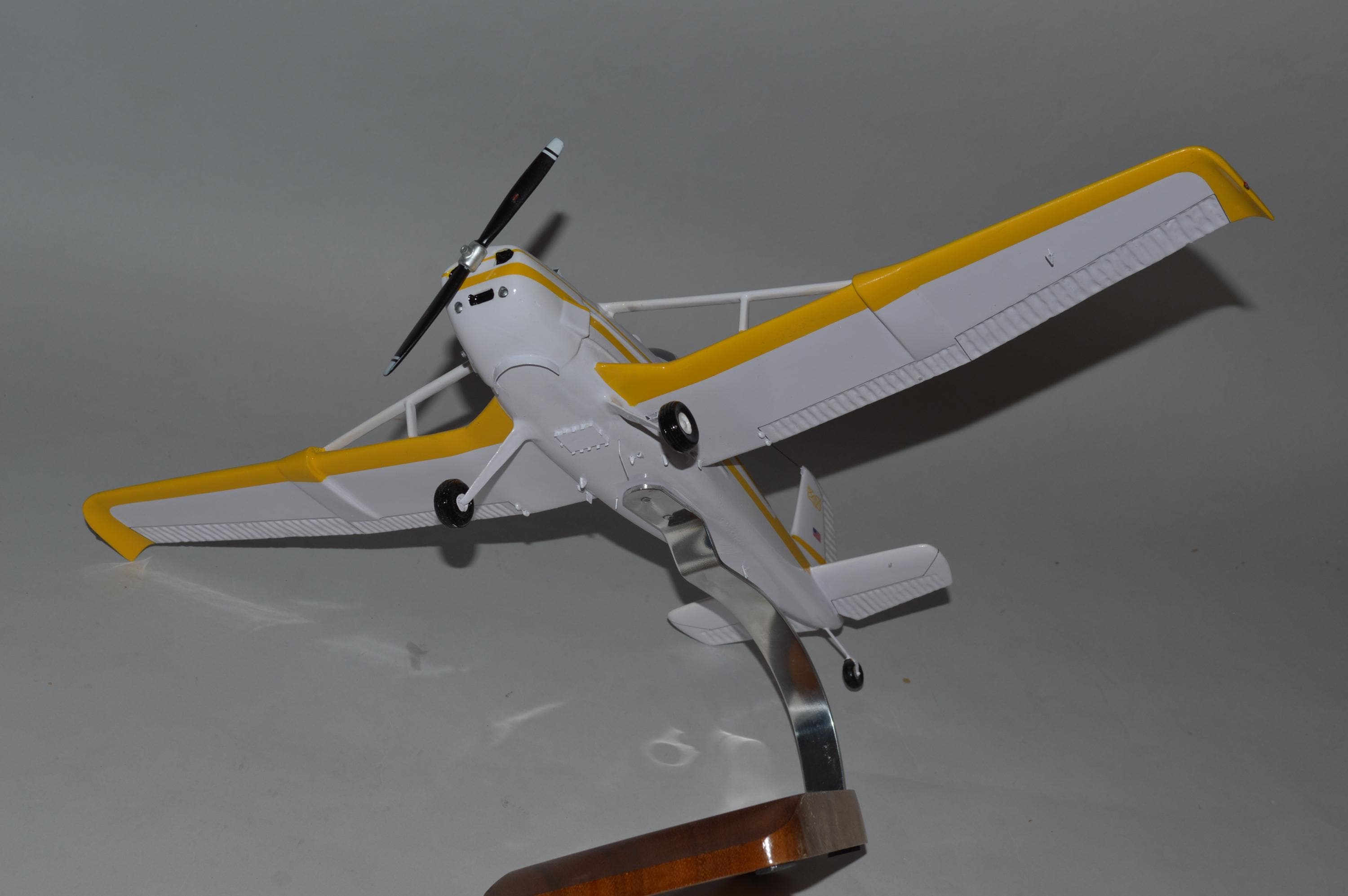 Cessna 188 Agwagon Airplane Model Hand Carved Mahogany Wood Replica ...