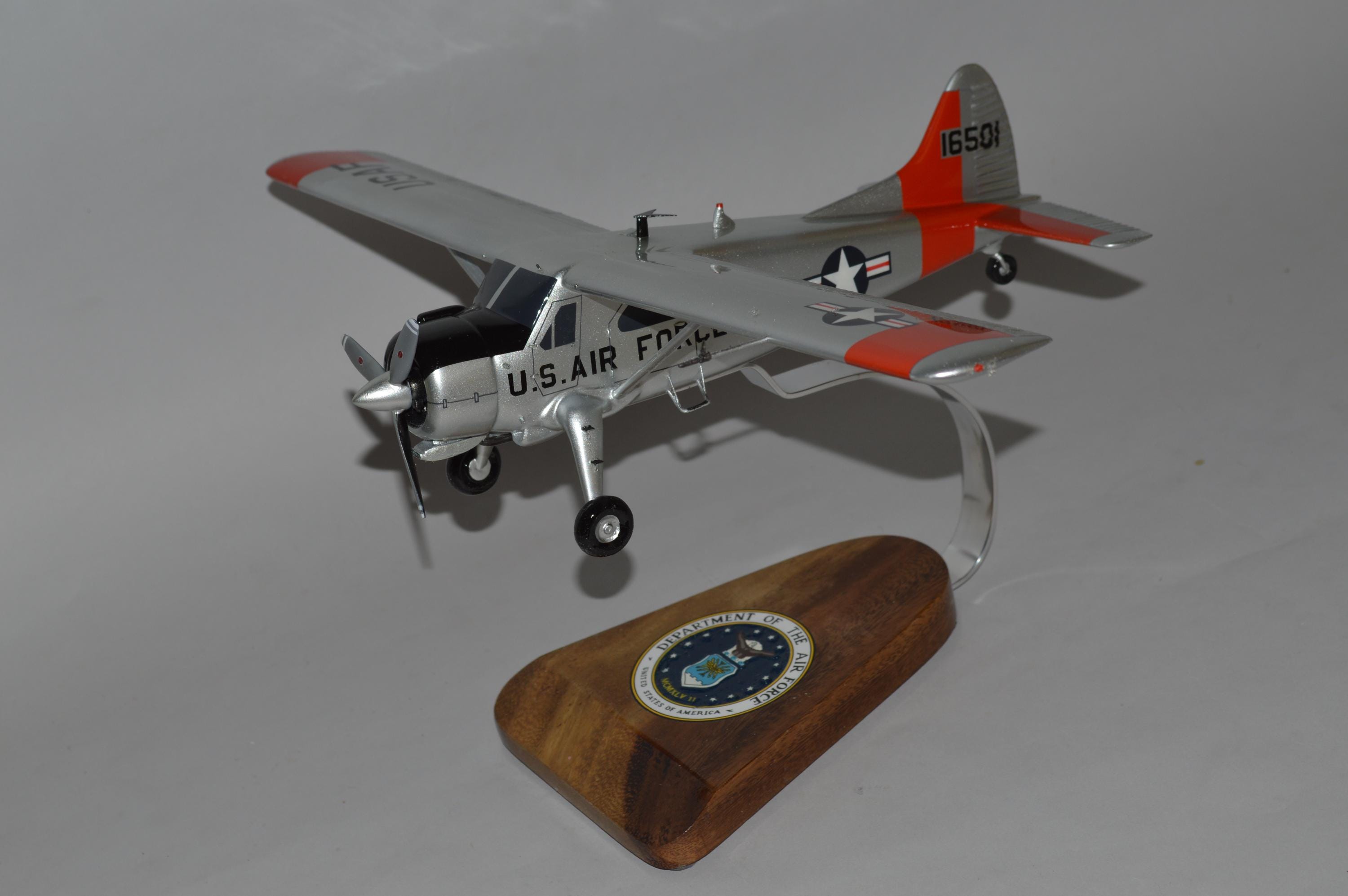 B-720 Pratt & Whitney Boeing Airplane Desk Wood Model Big