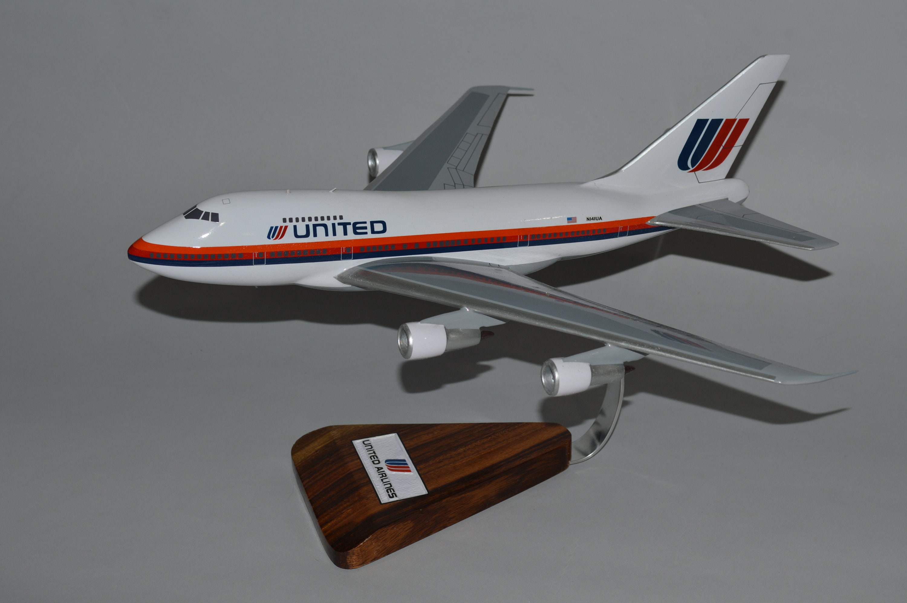PLANETAGS B747 N198UA United Airlines プレインタグス