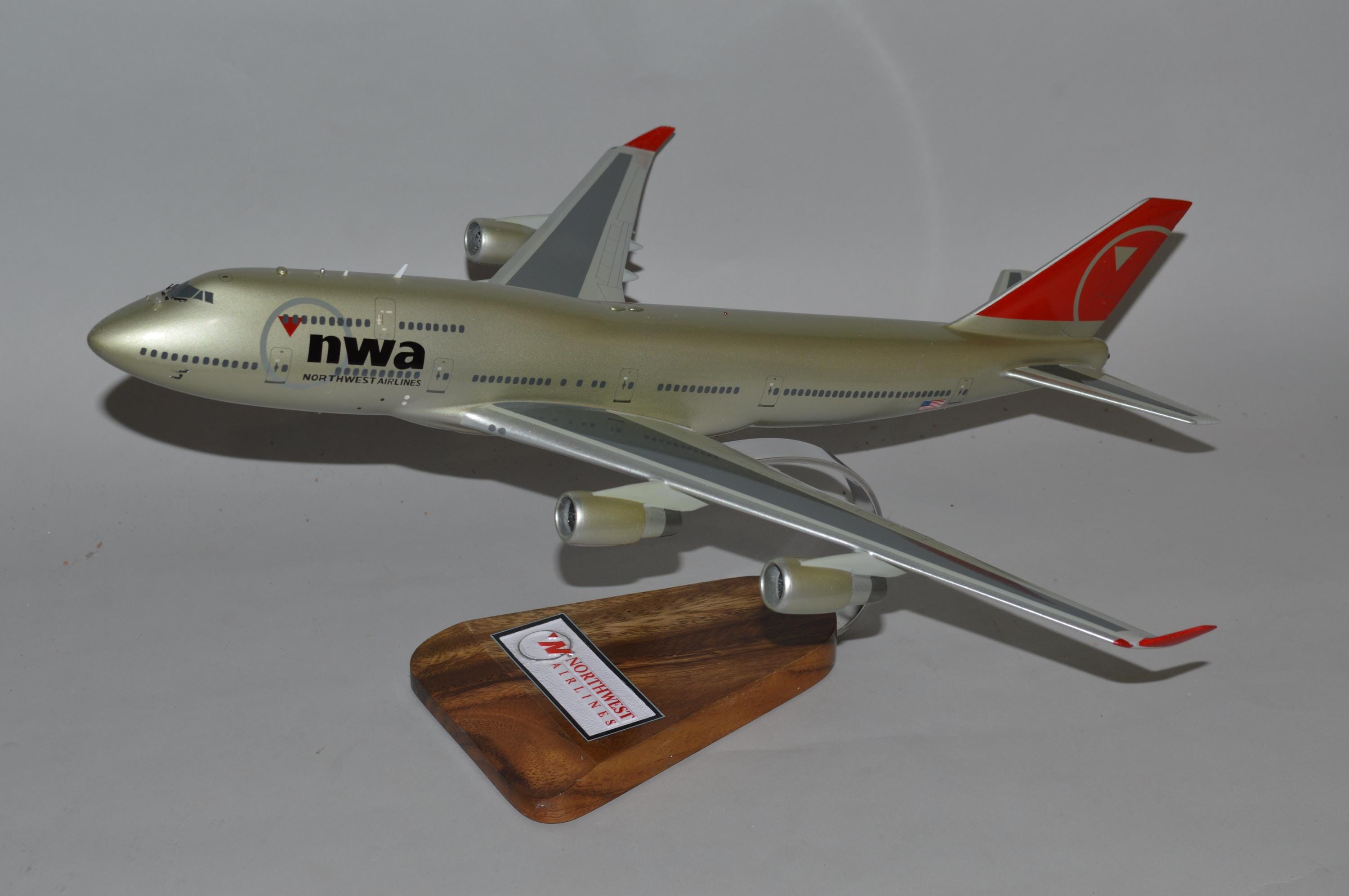 Northwest Airlines 747 400 - Etsy