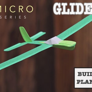 Micro planeur d'entraînement : plans et instructions (fichiers PDF et SVG)