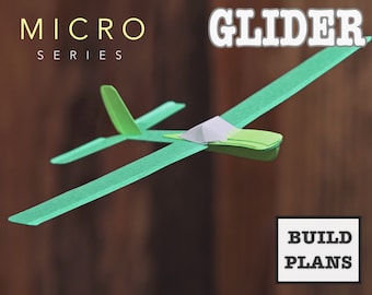 Micro Trainer Glider Made of Card Stock (PDF & SVG files)