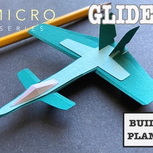 Micro canard jet planeur avec aile en flèche vers l'avant - plans et instructions (fichiers PDF et SVG)