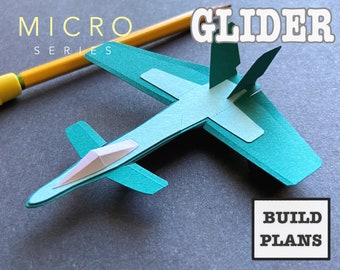 Micro Canard Jet Glider w/ Forward Swept Wing—Plans and Instructions (PDF & SVG files)