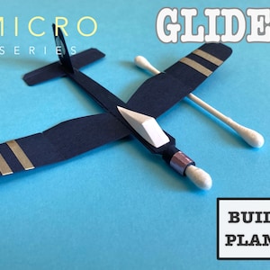 Micro-planeur en coton-tige : plans et instructions (fichiers raster PDF)