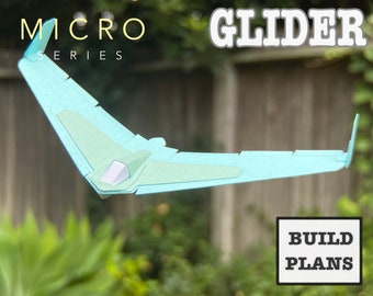 Card Stock Flying Wing Glider (PDF raster file)
