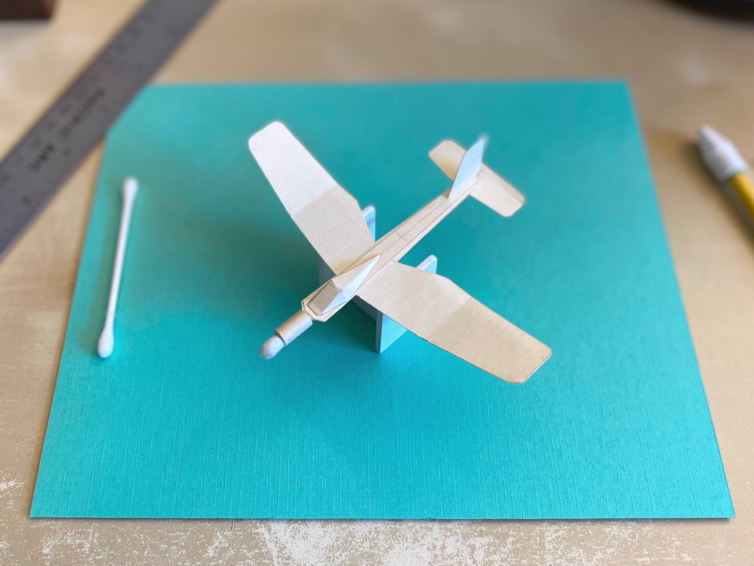 Cotton Swab Micro Glider Plans PDF Raster Files Etsy