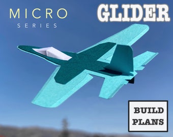 Micro Jet Glider Made of Card Stock (PDF & SVG files)