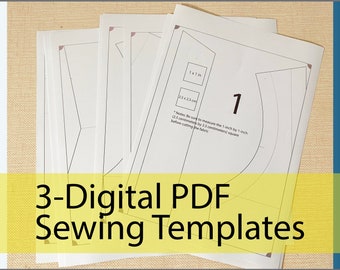 3 PDF | Digital Sewing Templates US-Letter | A4 | A3