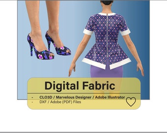 Cambodian Fabric Silk | Digital Fabric for CLO3D