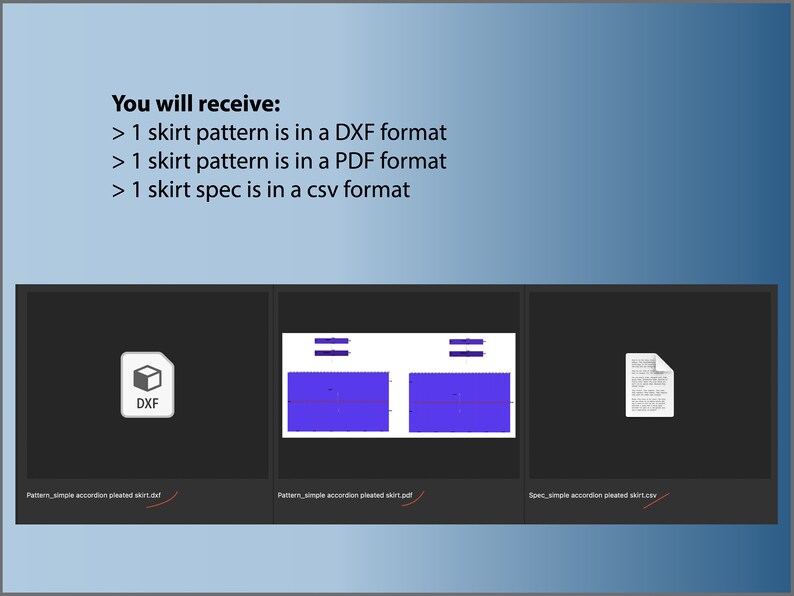 Accordion Pleated Skirt Pattern DXF/PDF for Clo3d/ai Etsy