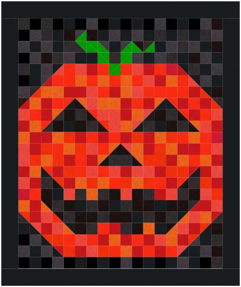 PATTERN Happy Pumpkin Quilt Pattern. Choose FIVE Different Etsy