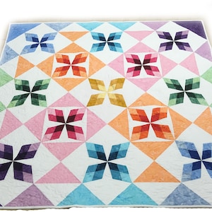 PATTERN for making Arkansas Meadow, my exclusive design, using the AccuQuilt Die &quot;Arkansas Traveler&quot;